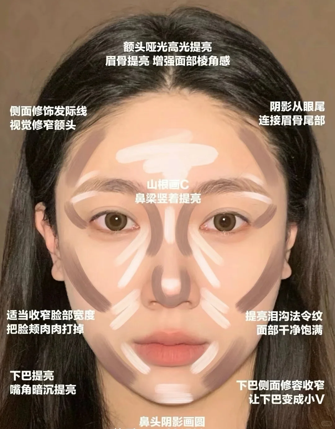 方圆脸姐妹必看的绝美妆容，建议收藏