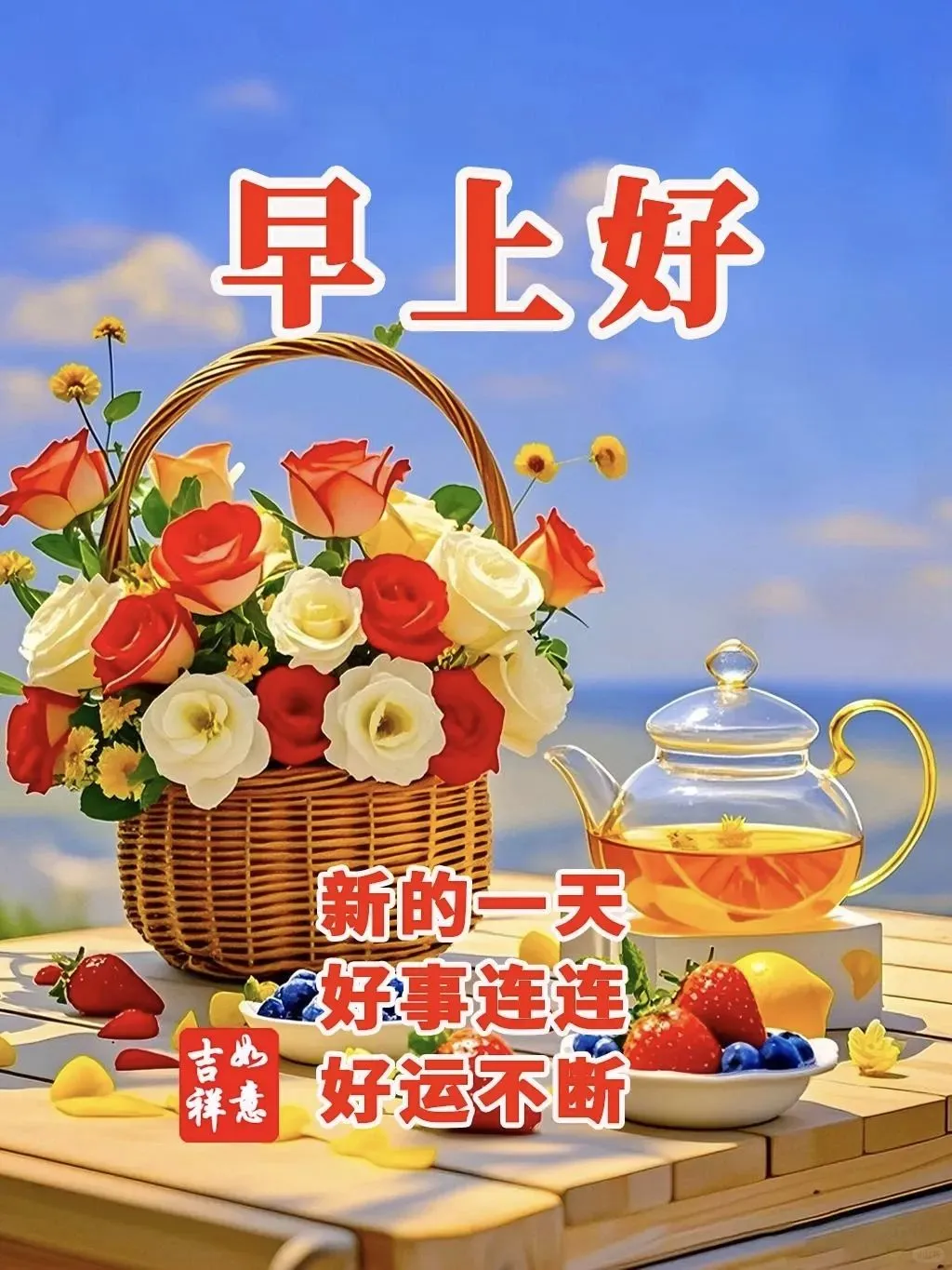 早安图片免费分享，愿你早安，万事如意