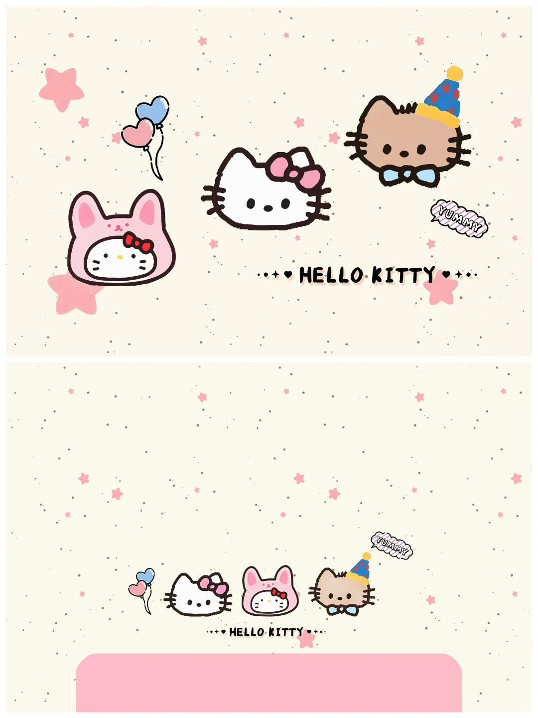 🧡暖呼呼的Hellokiity平板壁纸1组💛