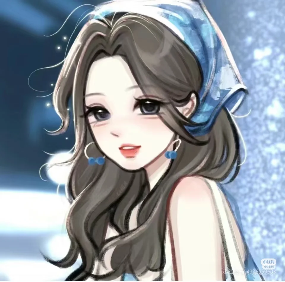 💙蓝色高级感仙气女头像✨🎉