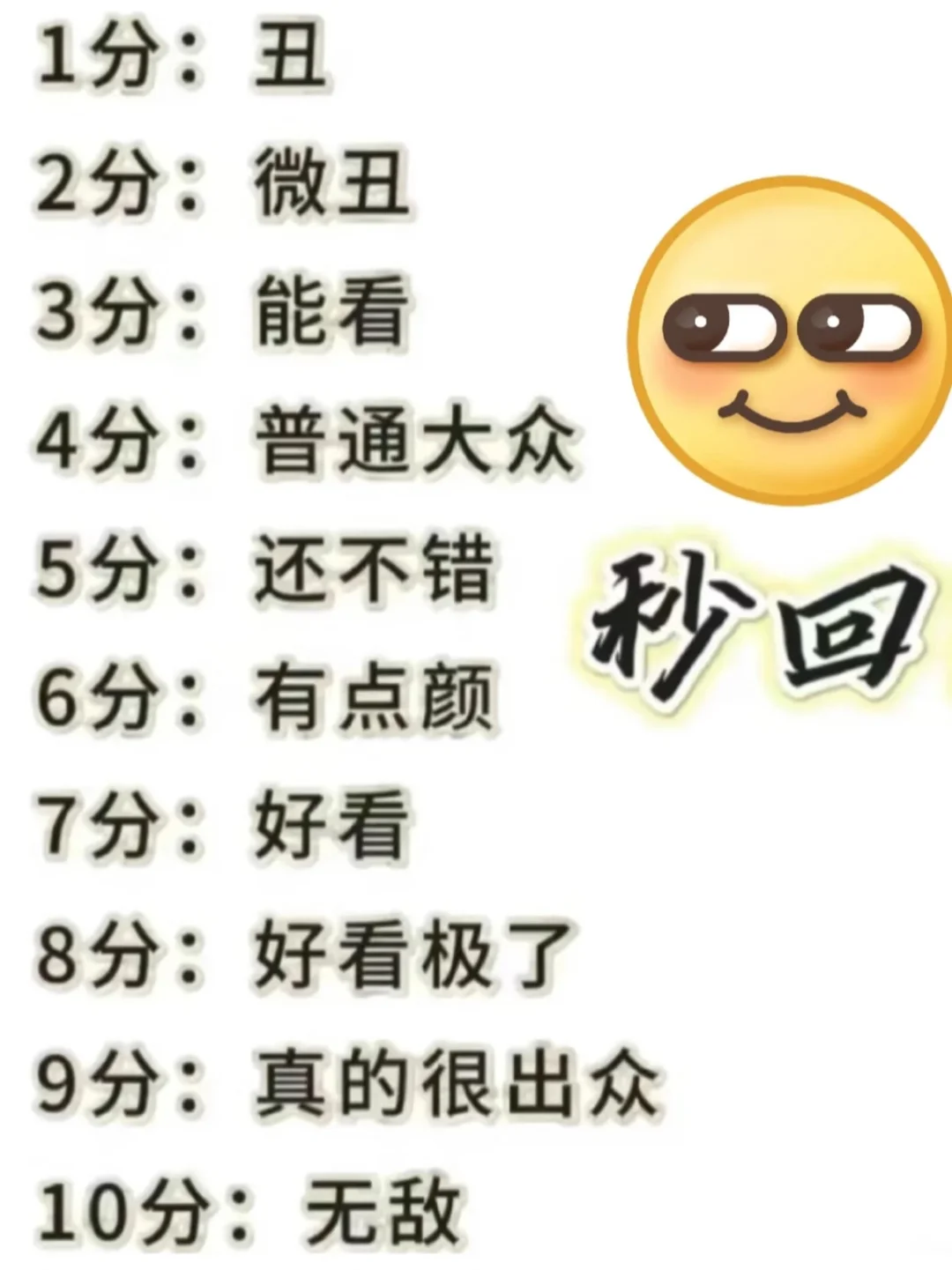 颜值打分 玻璃心勿扰