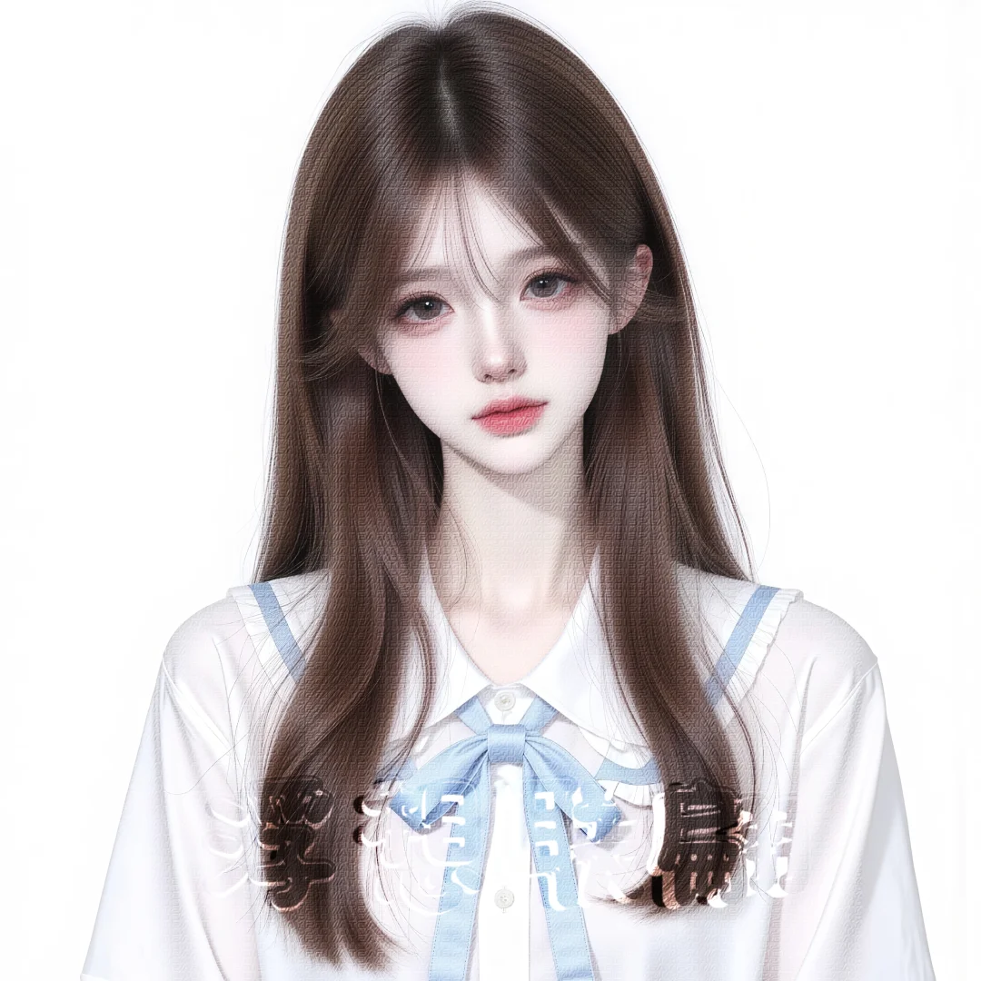 女头、蓝色系、甜美少女、