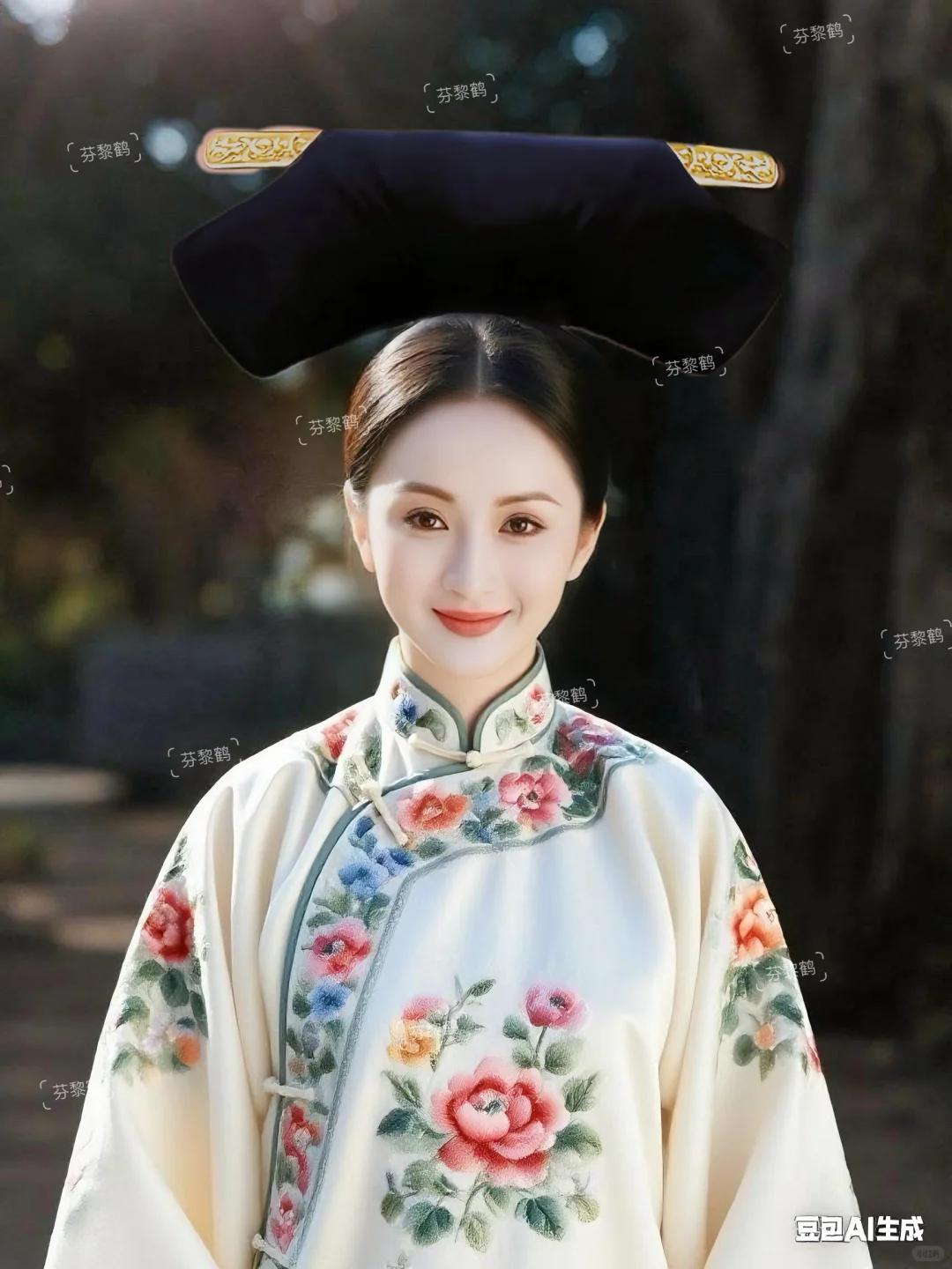 簪花/给香妃换上满人的服饰会是什么样子