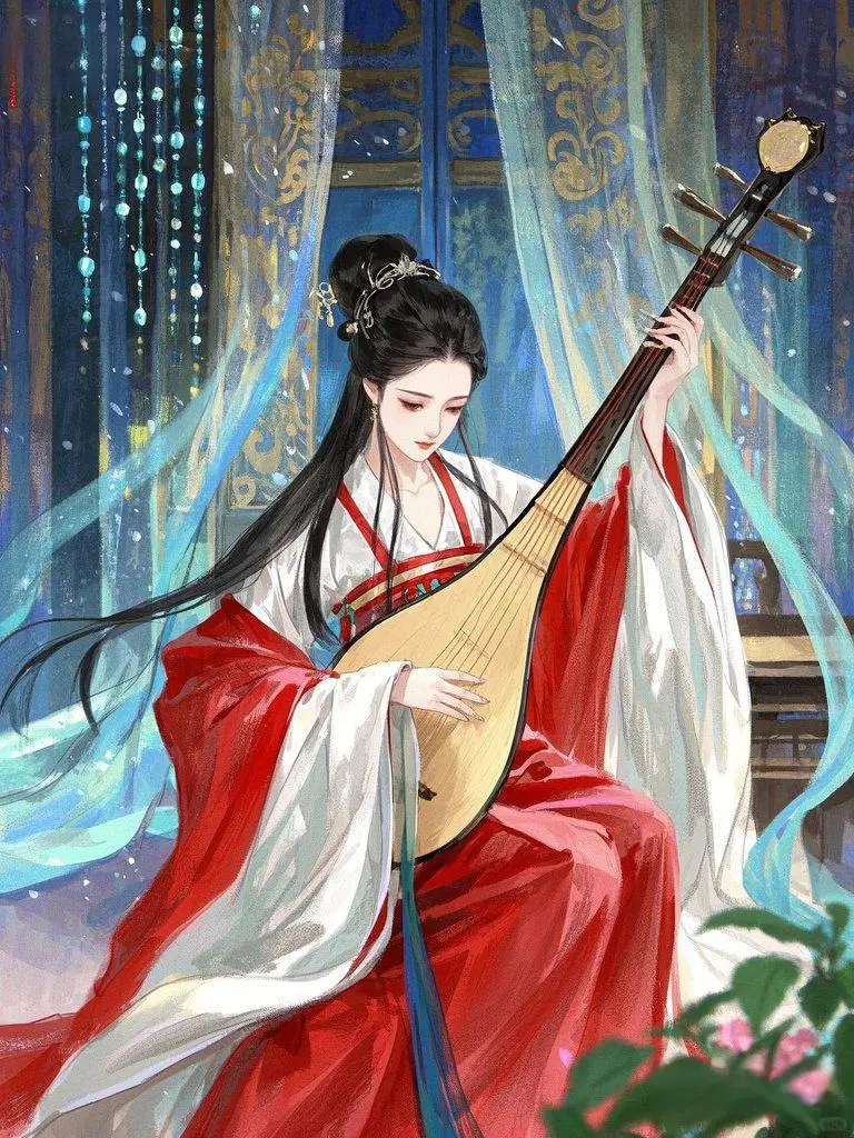 琵琶女|古风插画