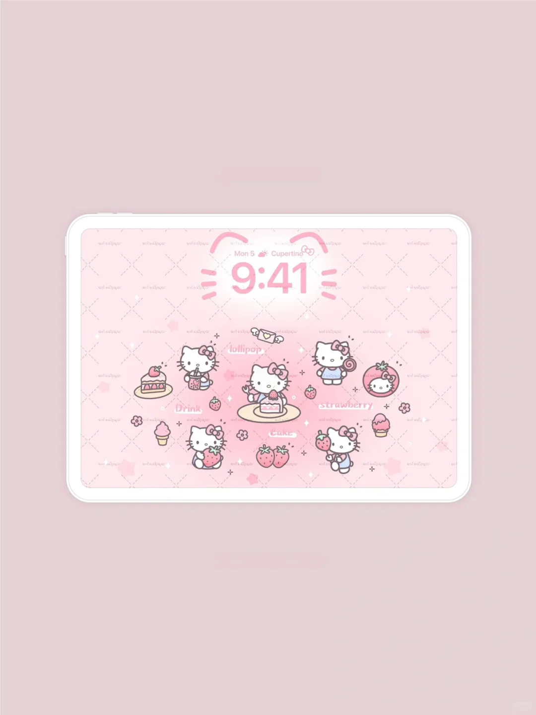 莓烦恼 kitty 丨平板壁纸 6.10莓烦恼 kitty