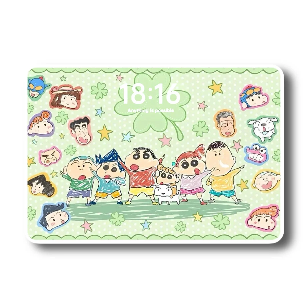 ipad壁纸｜蜡笔小新超治愈的壁纸