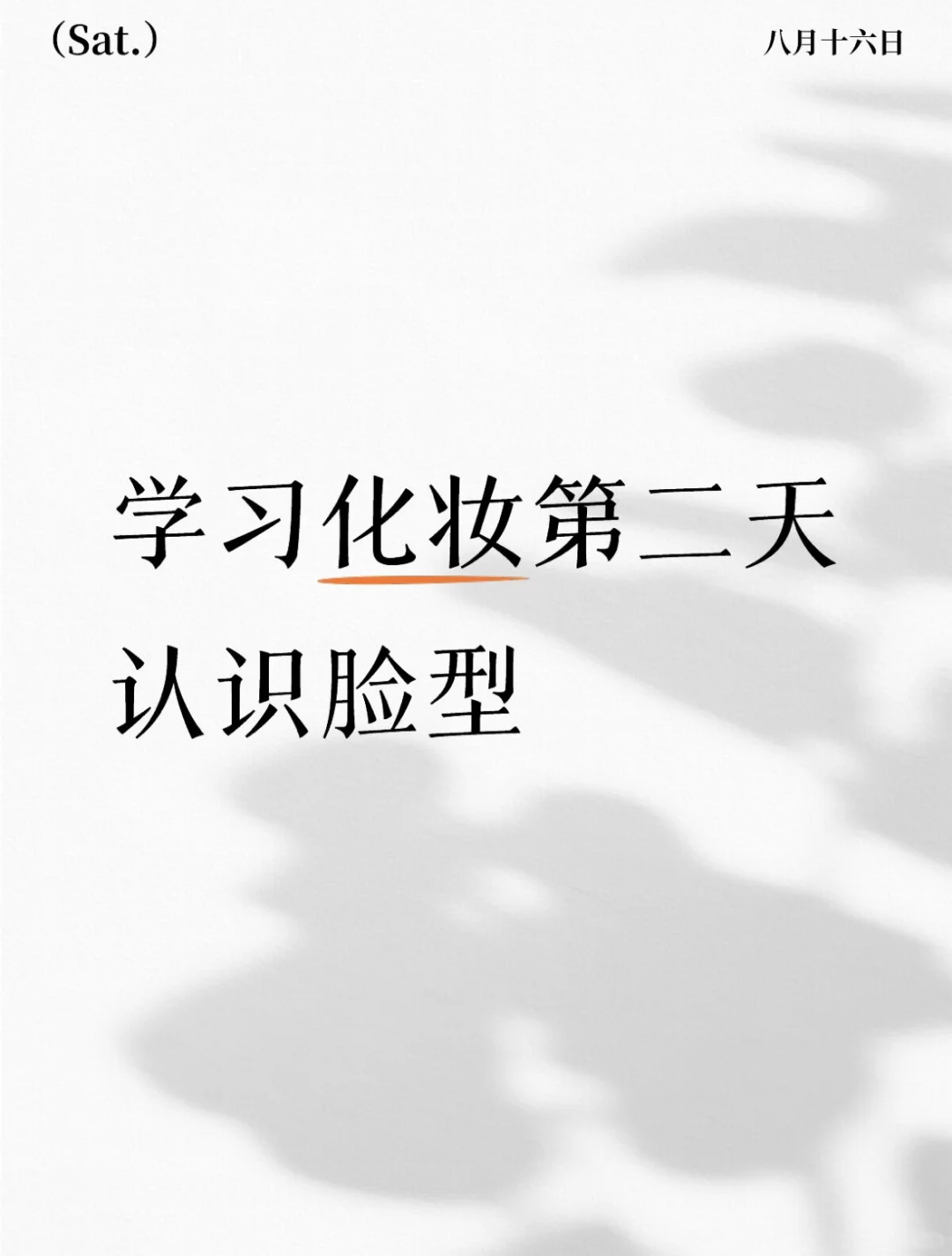 新手化妆第二步 认识脸型