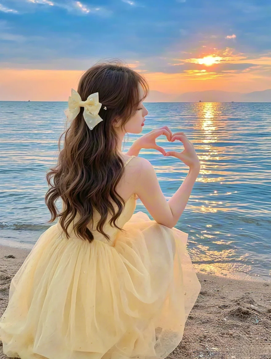 海边的你好美｜温柔海边头像