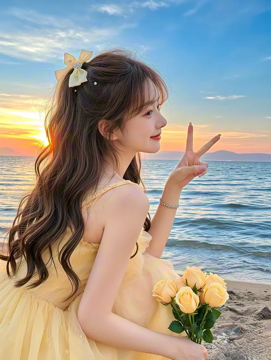 海边的你好美｜温柔海边头像