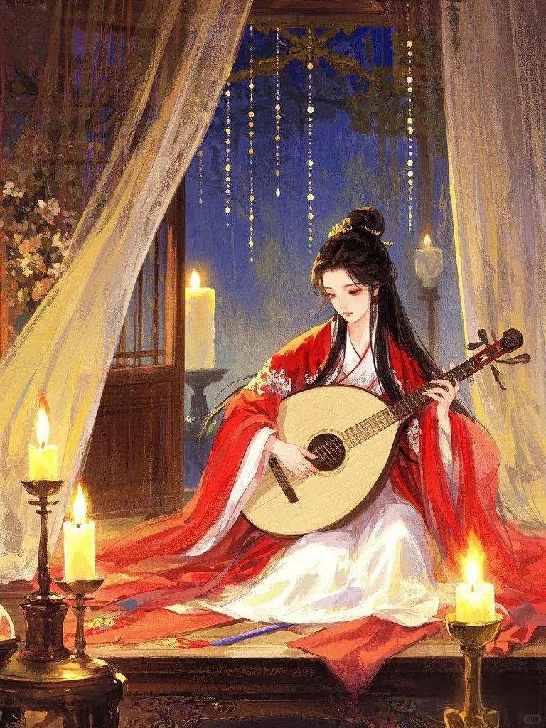 琵琶女|古风插画