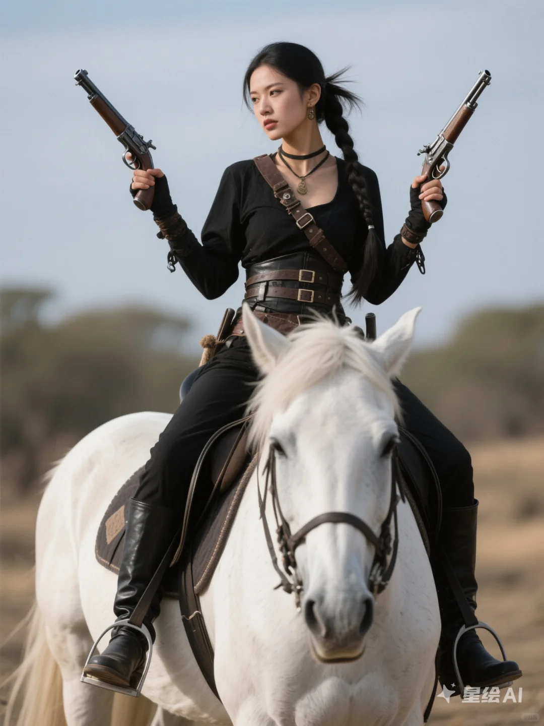 AI生成女匪首