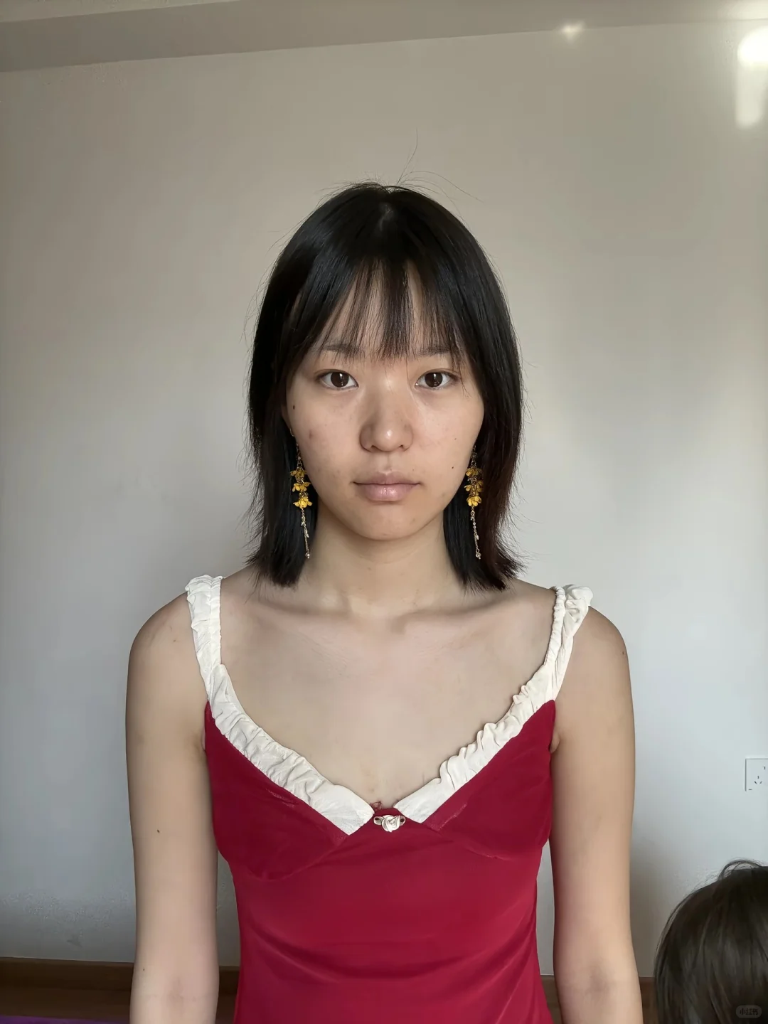 当本人卸妆后…