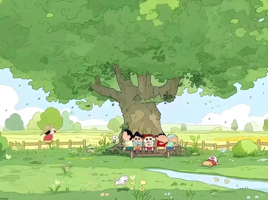 ipad壁纸｜蜡笔小新超治愈的壁纸