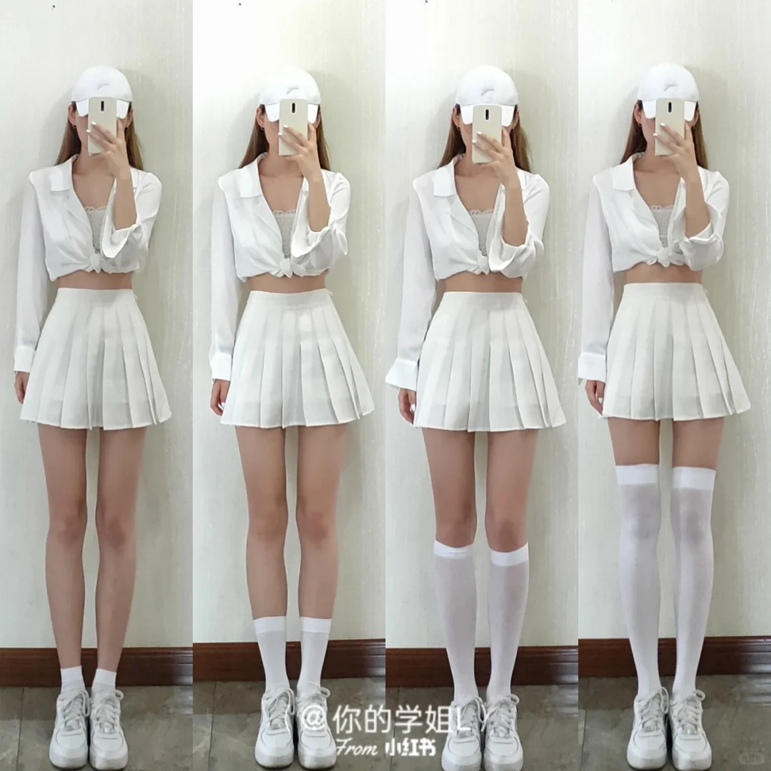 穿搭 168/92高个子微胖不同长度小腿袜测评