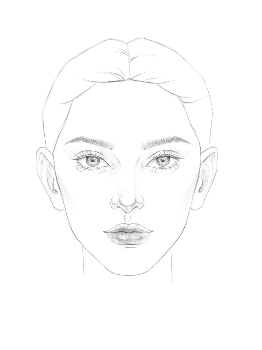 🎨标准面部比例画法全解析
