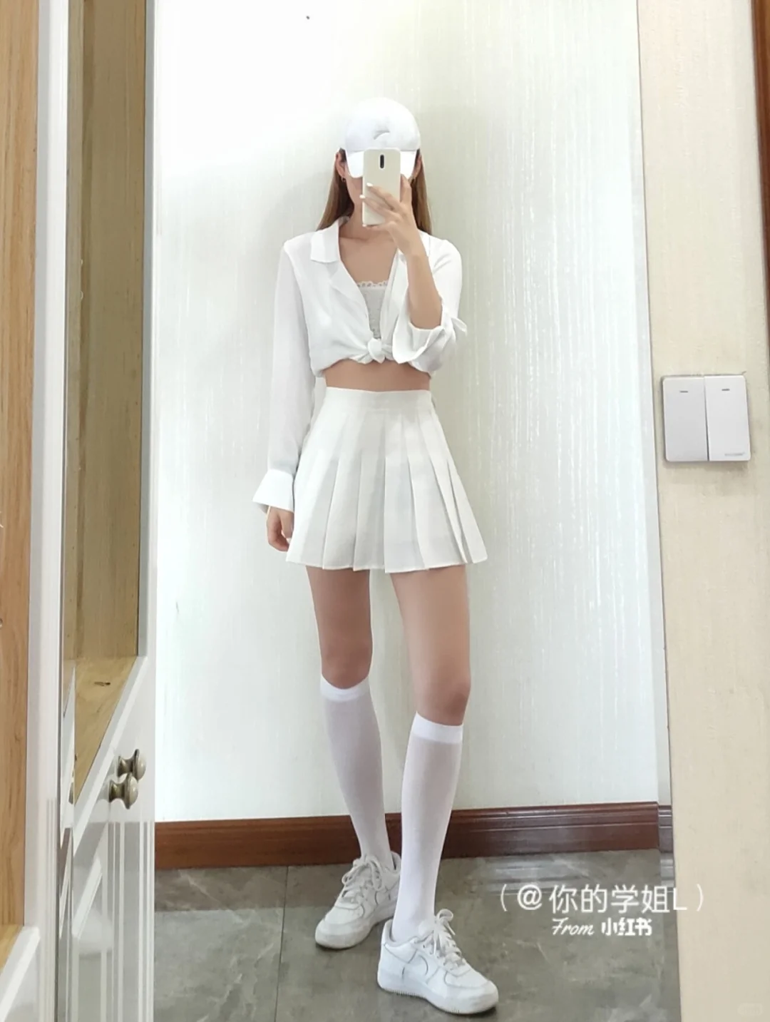穿搭 168/92高个子微胖不同长度小腿袜测评