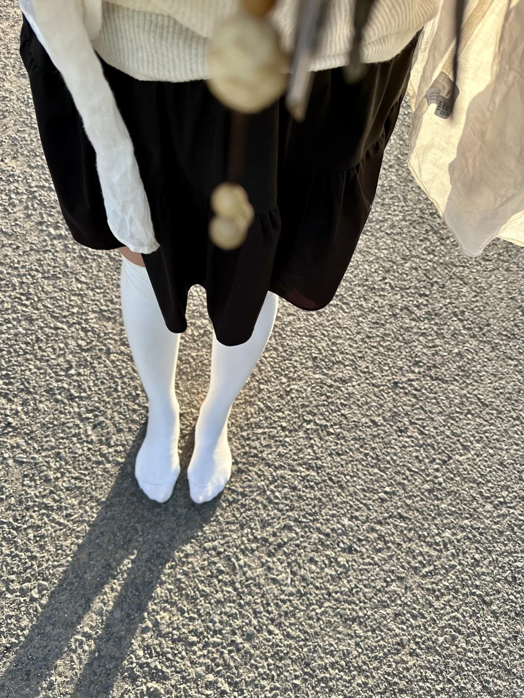 一个大夏天都穿长袜的养生女孩～