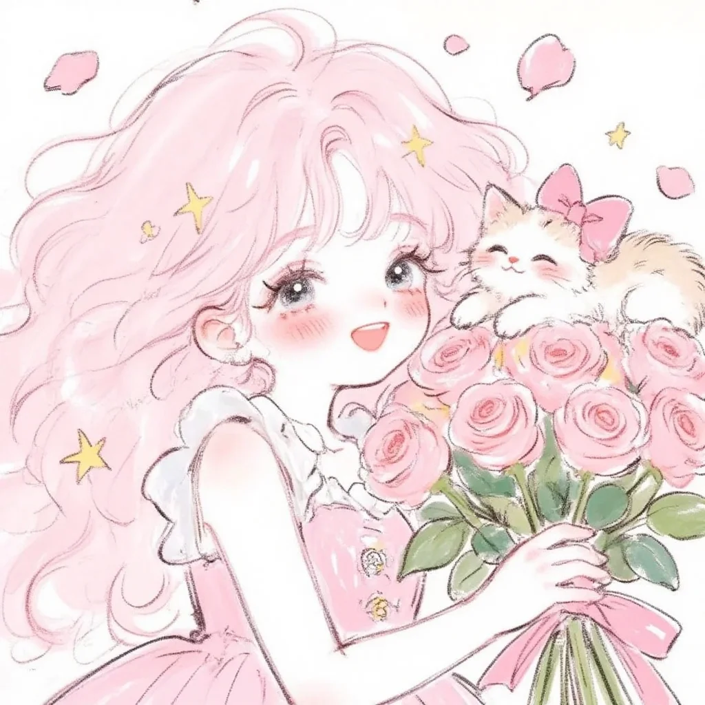 “捧花见面永远浪漫✨”🌷✨