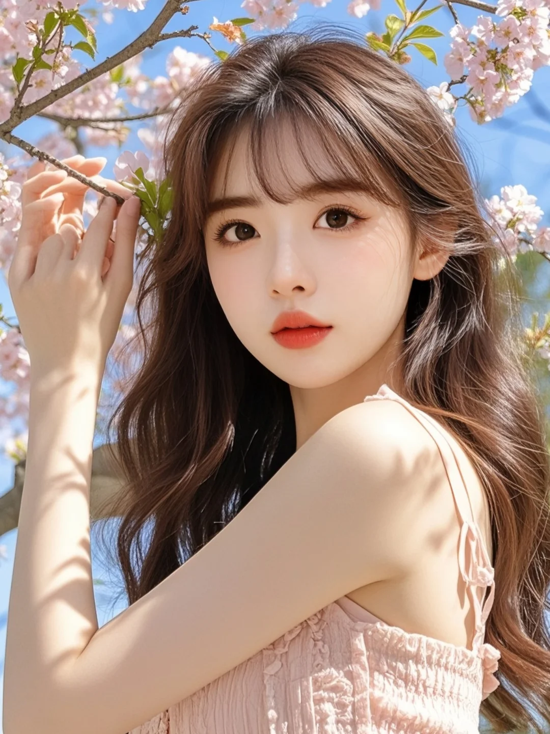 温柔头像/樱花树下，她好美~