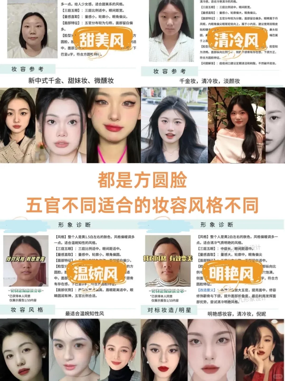 方圆脸也很美！寻88个方圆脸姐妹教化妆！