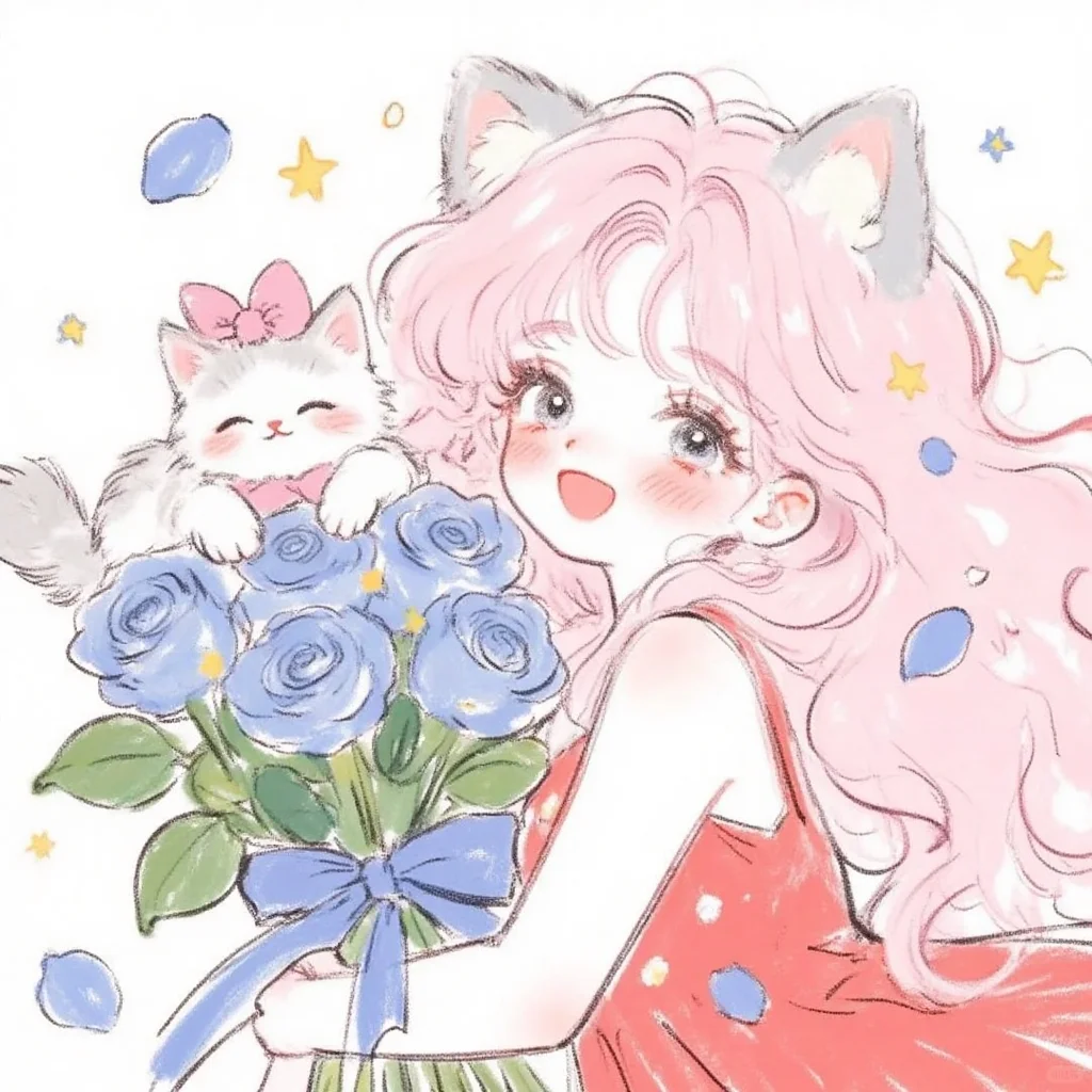 “捧花见面永远浪漫✨”🌷✨