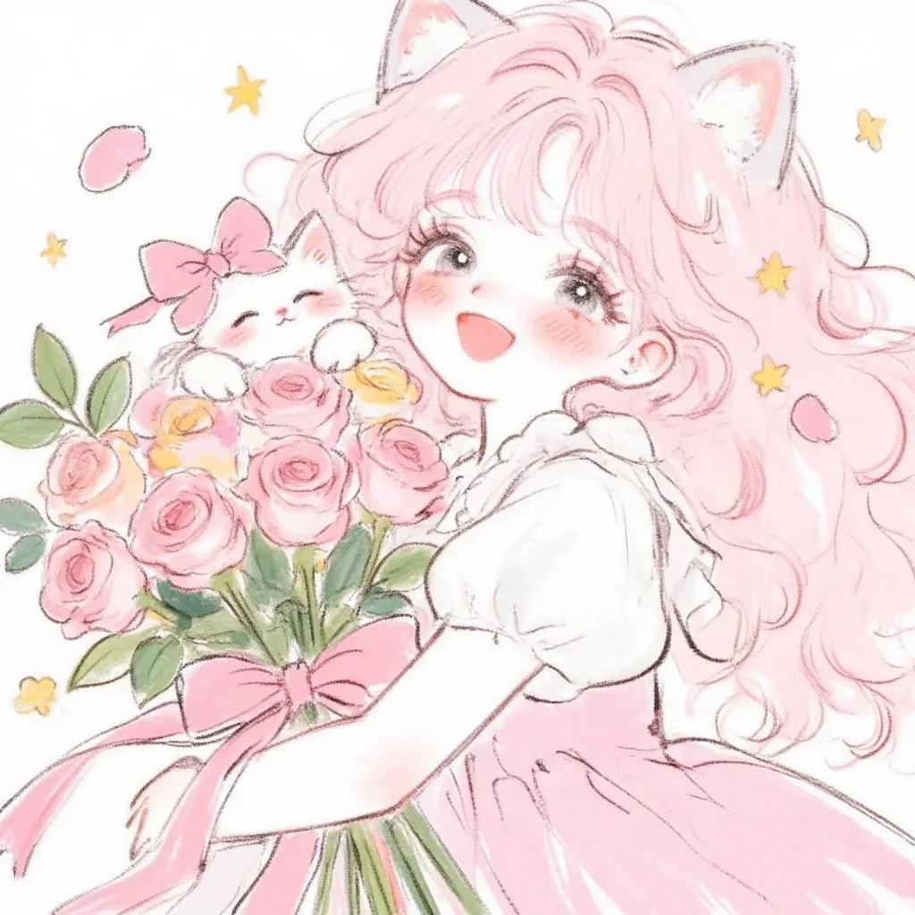 “捧花见面永远浪漫✨”🌷✨