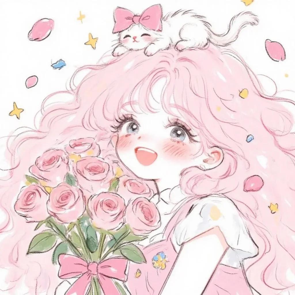 “捧花见面永远浪漫✨”🌷✨