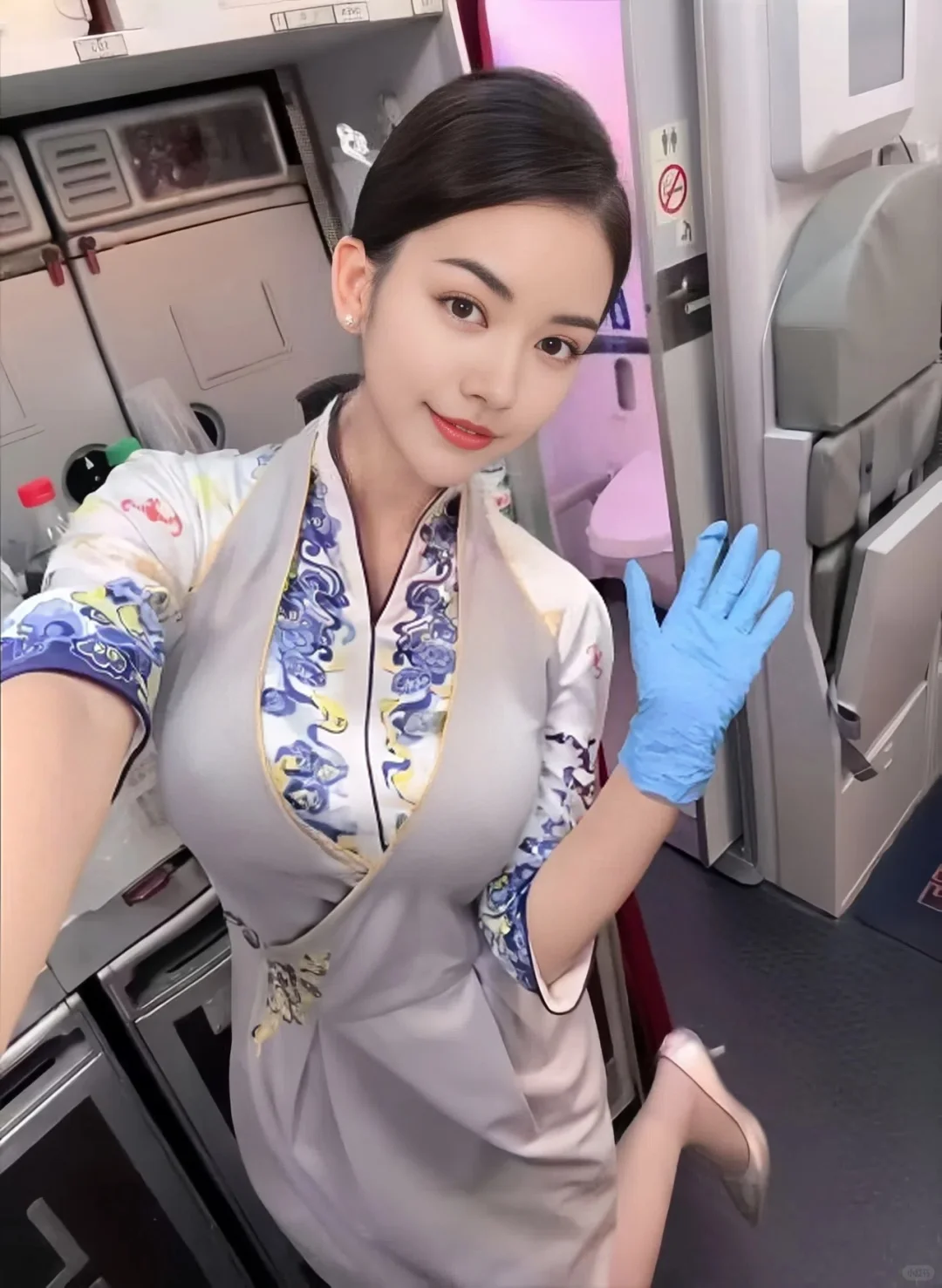 抓个机会也cos个空姐