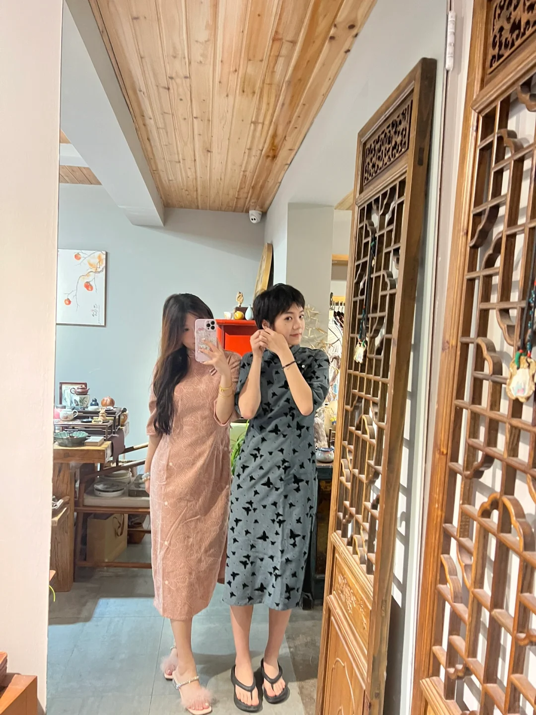 今天出去玩啦！穿的画报夫人！🥰
