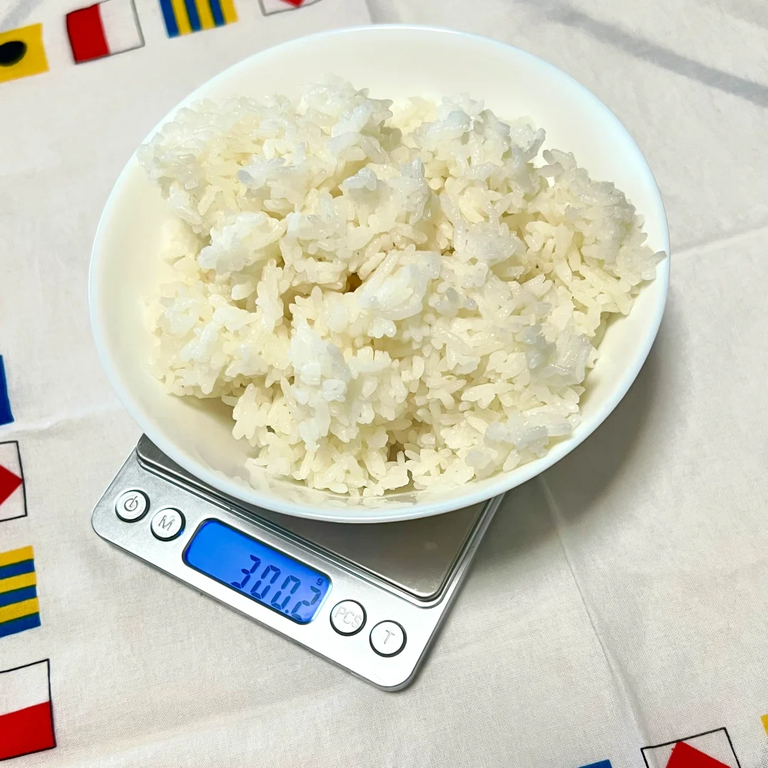 减肥不敢多吃米饭？50g到300g米饭实拍对比🔥