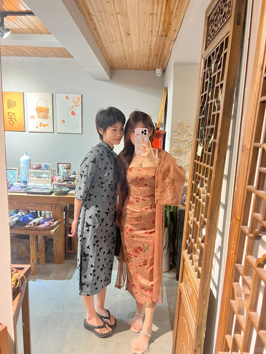 今天出去玩啦！穿的画报夫人！🥰