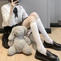 姐妹们~大腿袜和小腿袜有什么穿搭呀