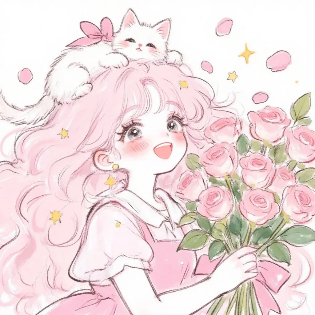 “捧花见面永远浪漫✨”🌷✨
