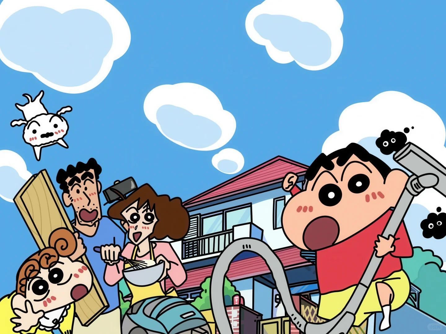 野原一家!高清平板壁纸