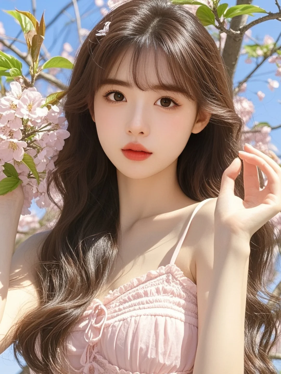 温柔头像/樱花树下，她好美~