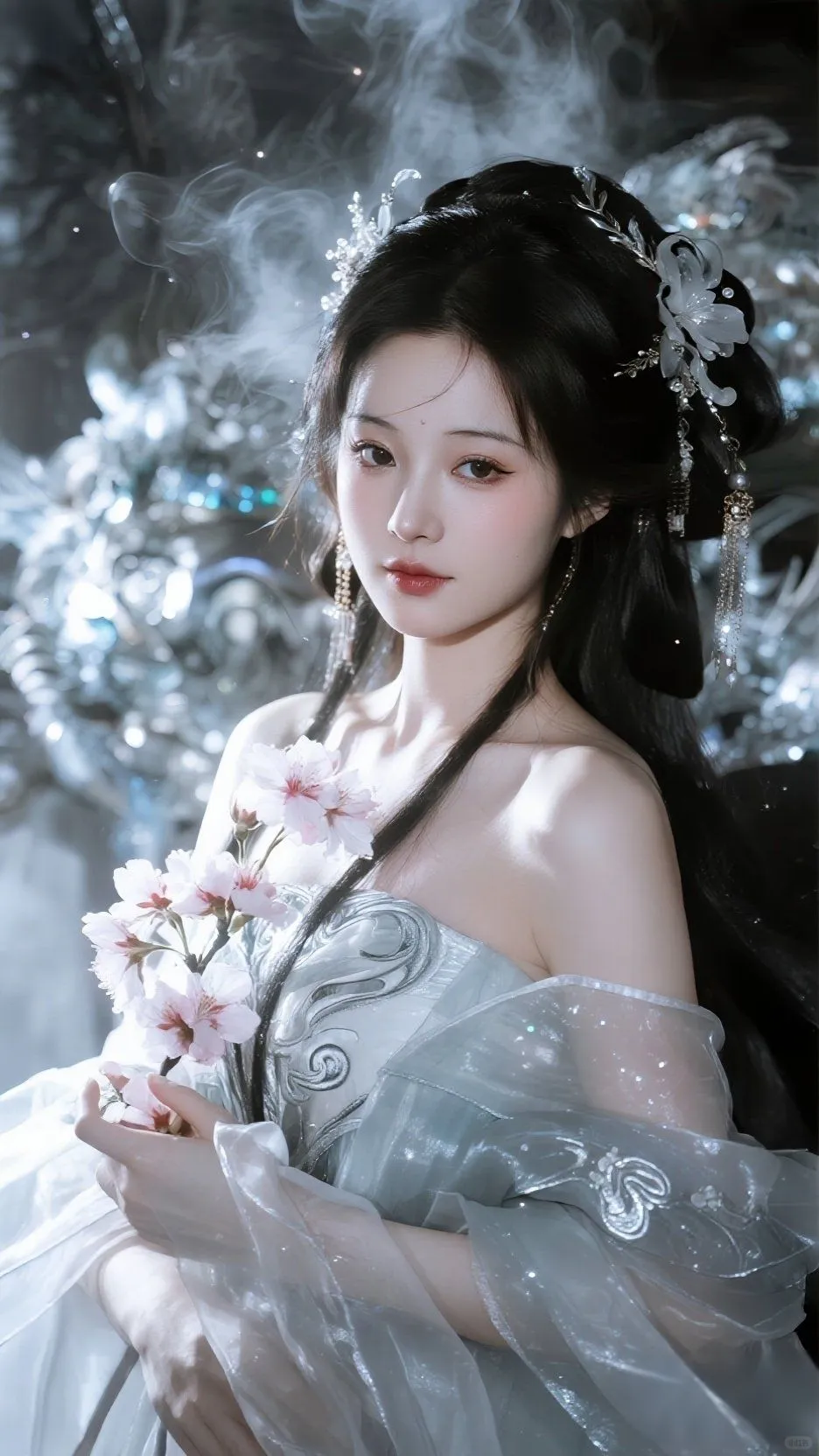 神仙画风的古风美人，美哭了
