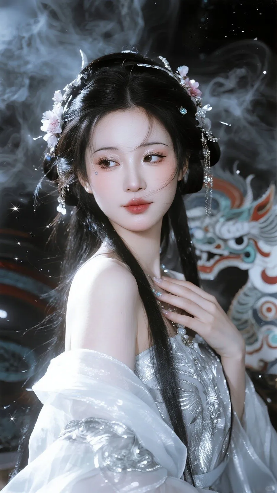 神仙画风的古风美人，美哭了