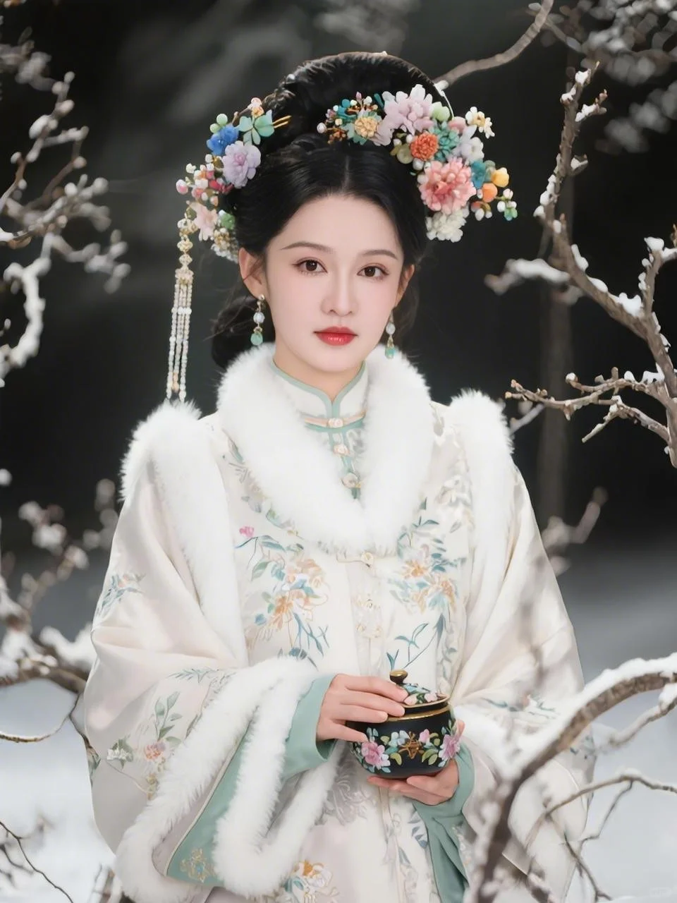 李沁古风穿搭第三弹（8张）