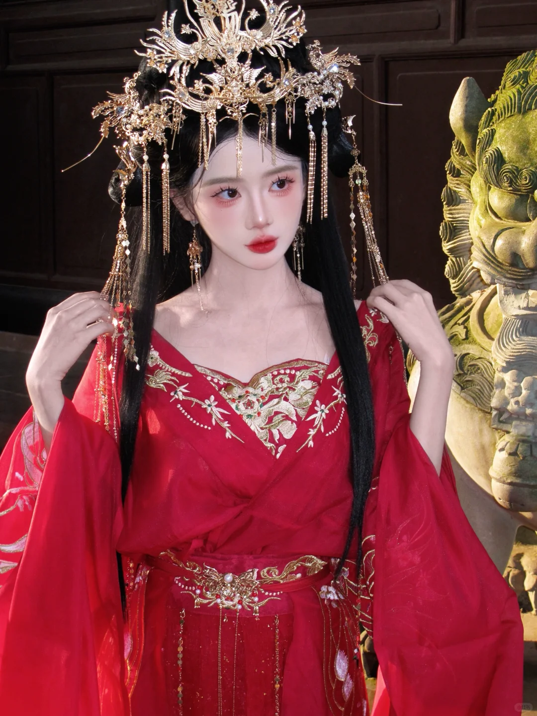 洛带妆造｜愿为她披红纱 此生共白头