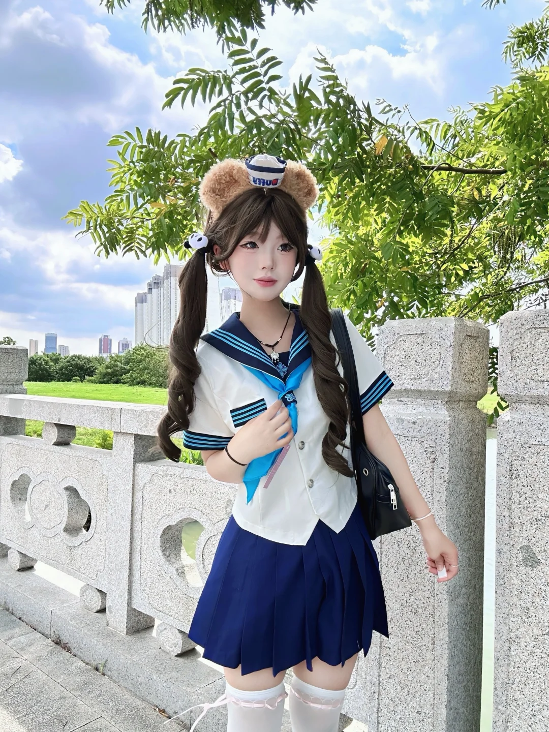 粉丝带大腿袜