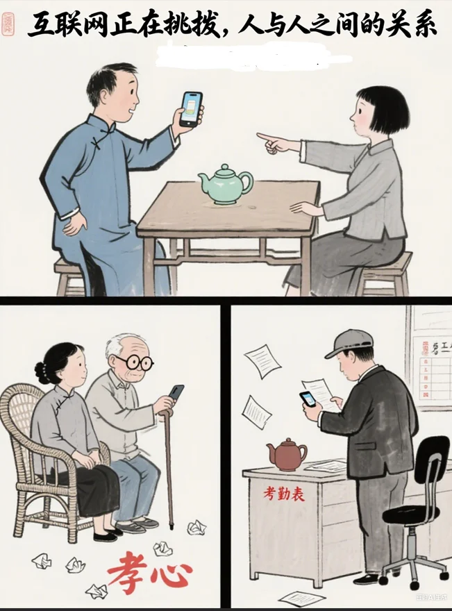 互联网正在挑拨人与人的关系，好多关系变僵