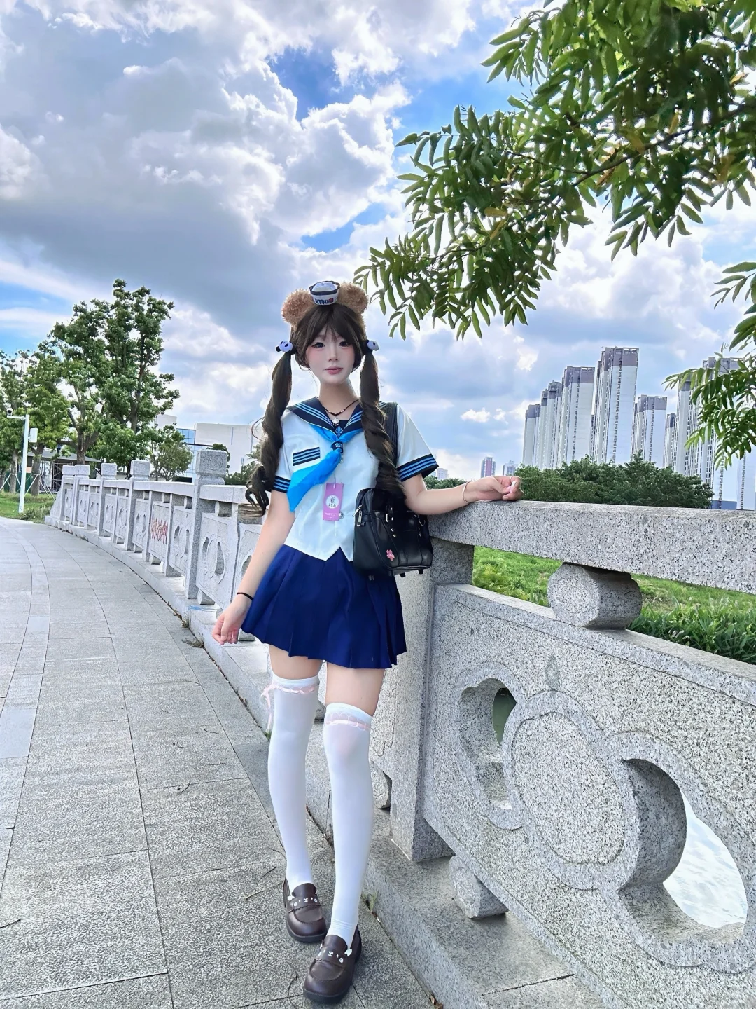 粉丝带大腿袜
