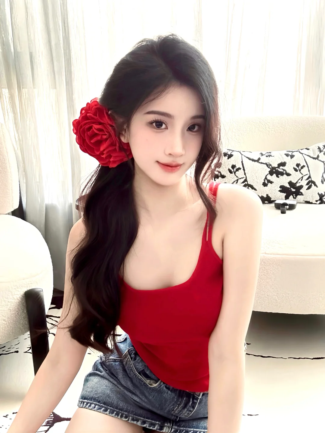 我是一朵大红花哈哈！