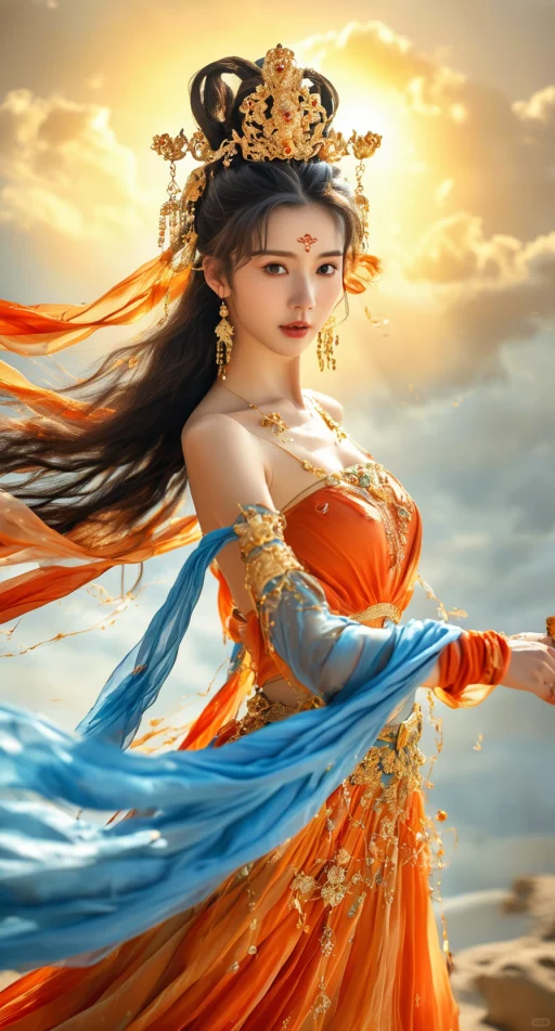 敦煌系列作品四:神女飞天合集