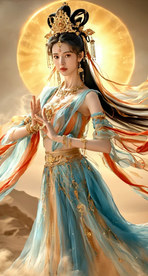 敦煌系列作品四:神女飞天合集