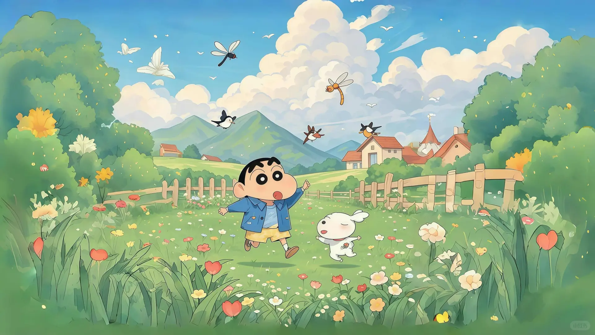 蜡笔小新高清平板壁纸！