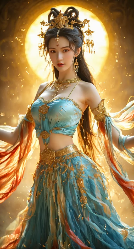 敦煌系列作品四:神女飞天合集