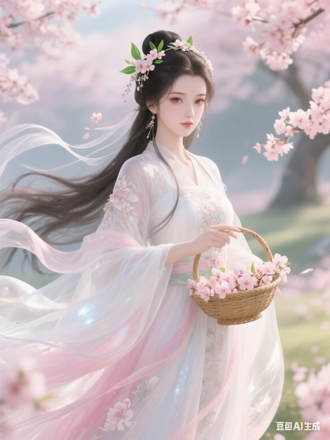 穿越仙界，你是百花宫的仙女请选择你的角色