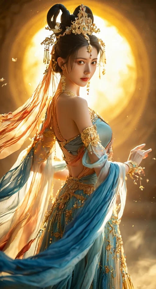 敦煌系列作品四:神女飞天合集