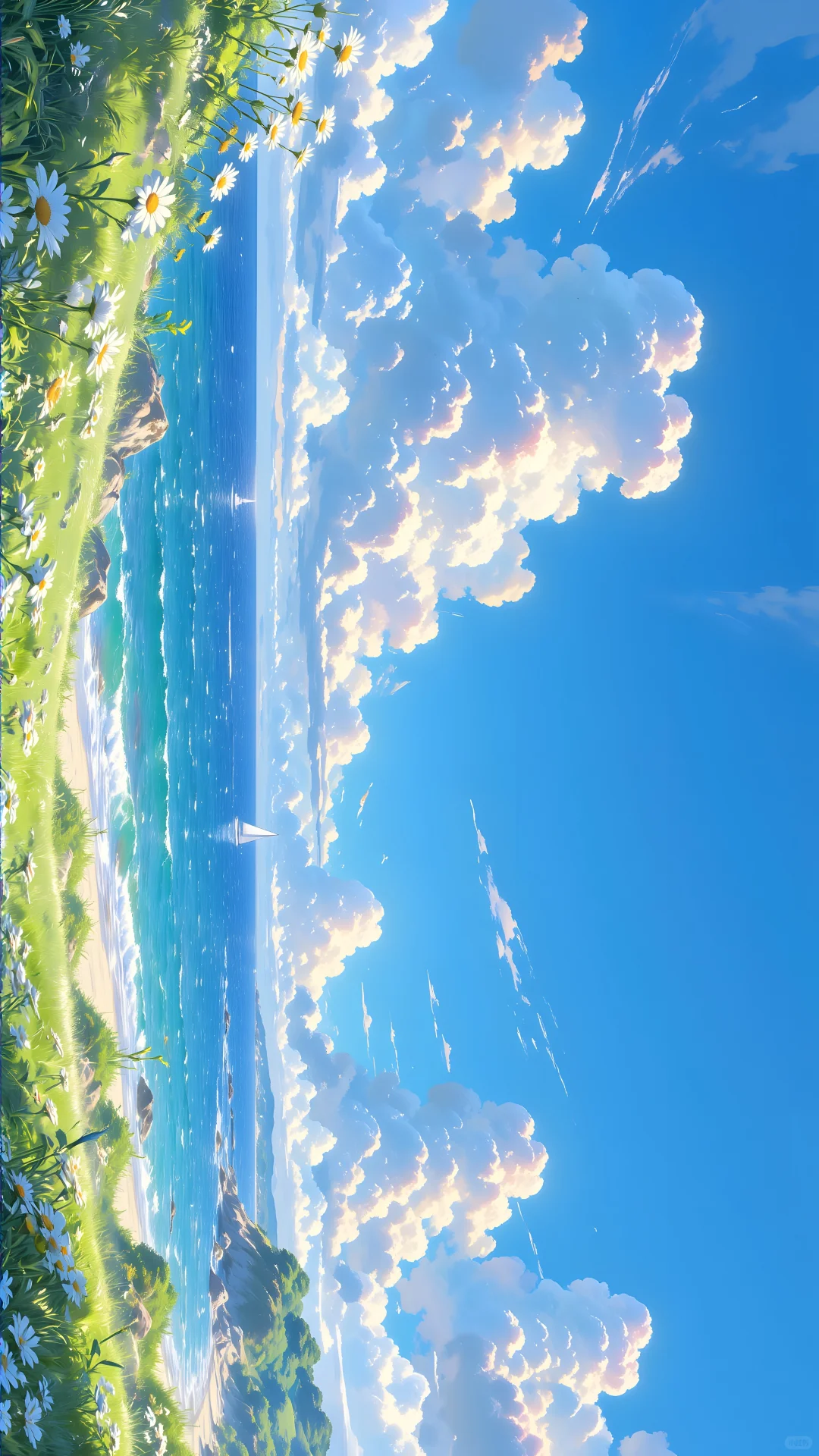 电脑壁纸 04 沙滩上的童话世界